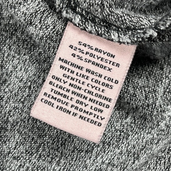 Juicy Couture Shirt Womens Small Gray Gather Knot Front Casual Long Sleeve Top - Picture 7 of 11